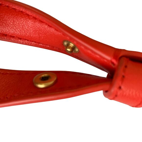 Kate Spade Grace Convertible Shoulder Bag Red Leather Small Flap Shoulder Bag - Picture 13 of 15